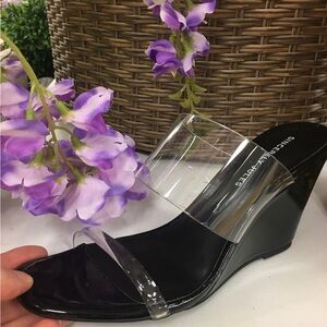 🖤Just In🖤Sincerely Jules Clear Wedge Heels 🌼M
